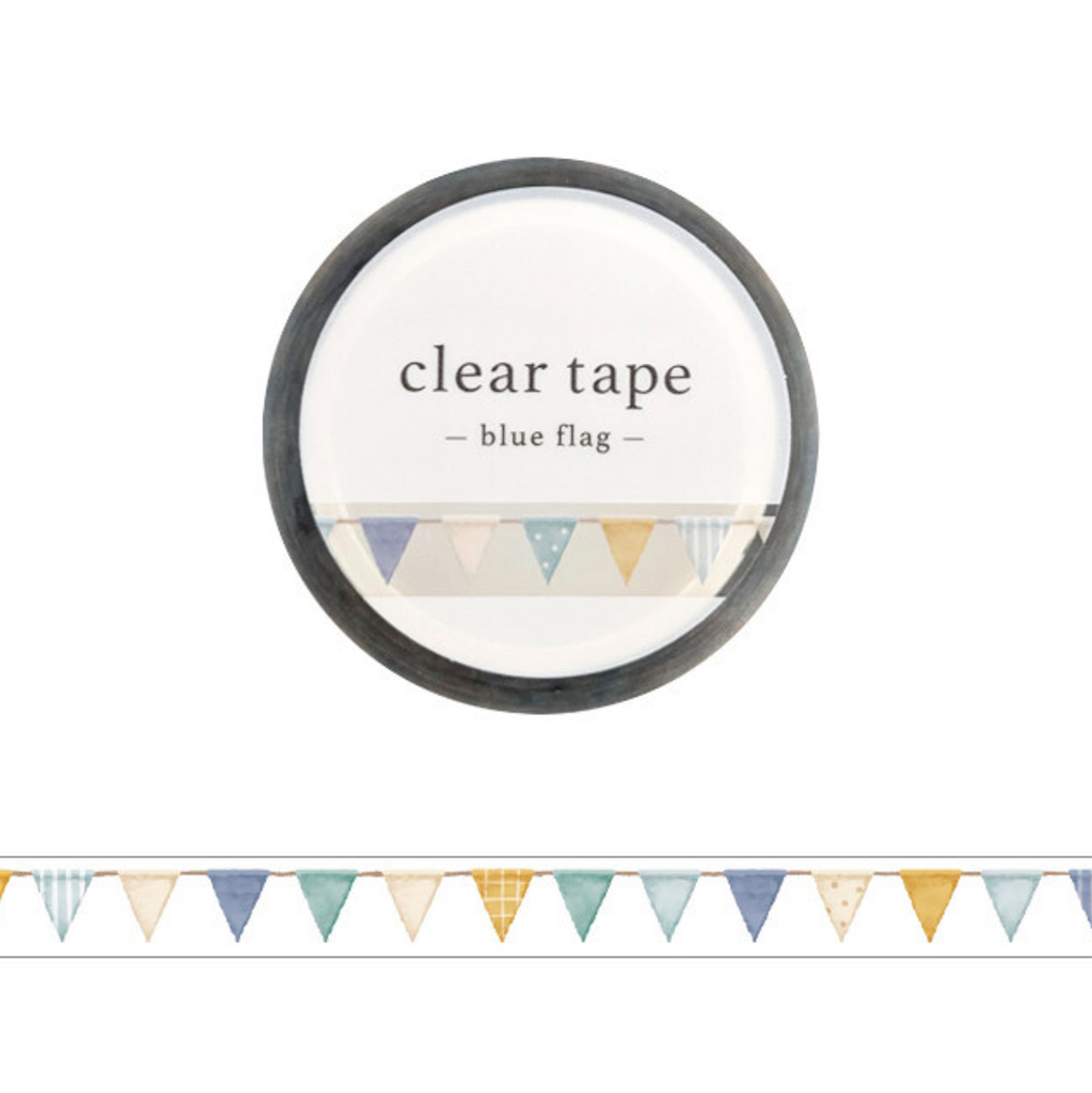 Mind Wave Clear Tape | 7mm | Blue Flag - Simple Paper 