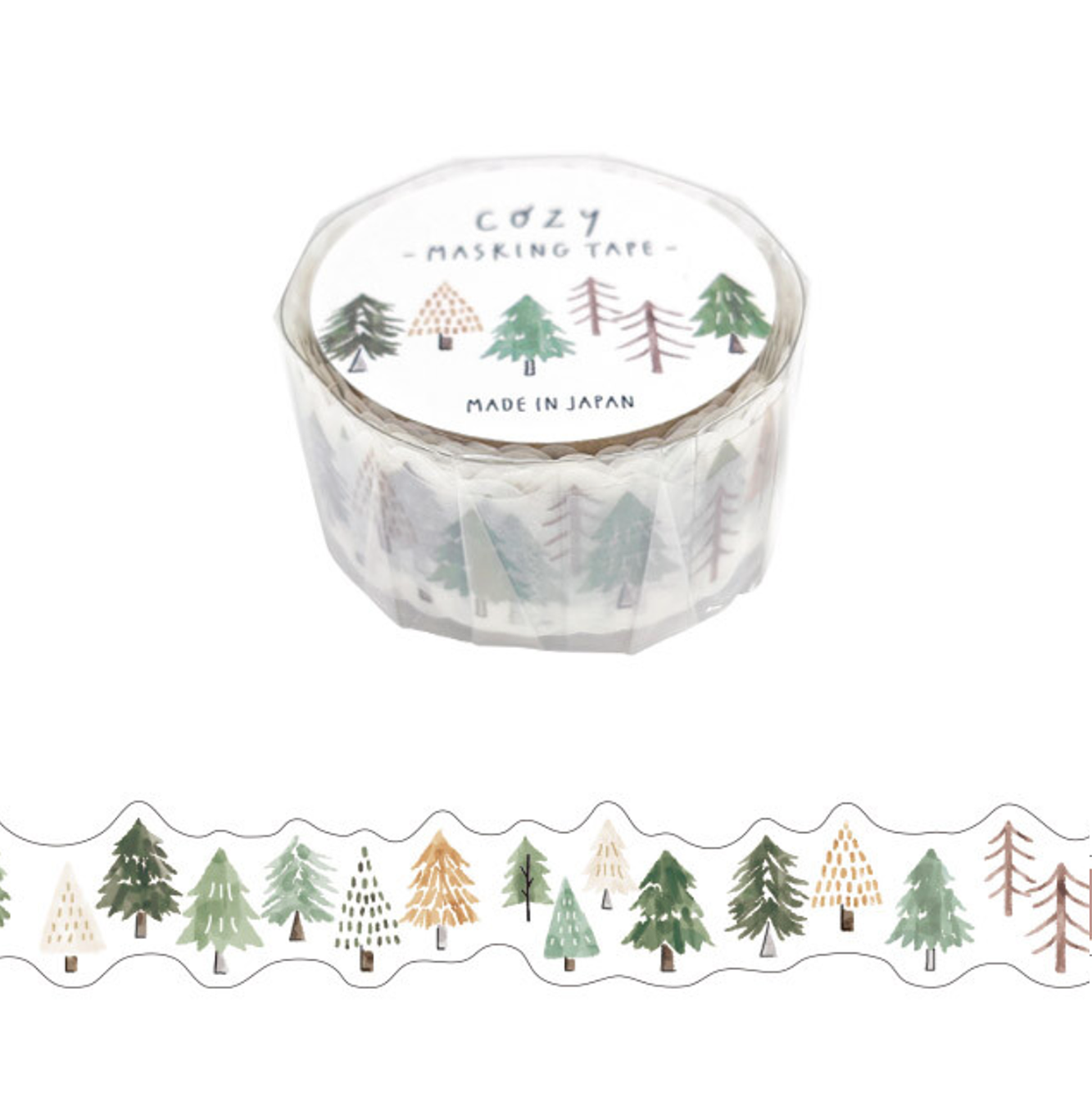 Mind Wave Diecut Washi Tape | Forest - Simple Paper 