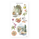 Letters From Tuscany – Café scene, charcuterie, and countryside road in watercolor style