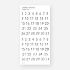 Number Sticker Sheet | Small | Vol. 1 - Simple Paper 