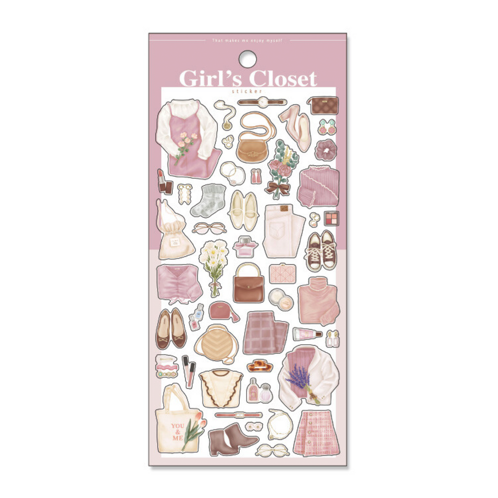 Mind Wave Transparent Stickers | Girl's Closet - Simple Paper 