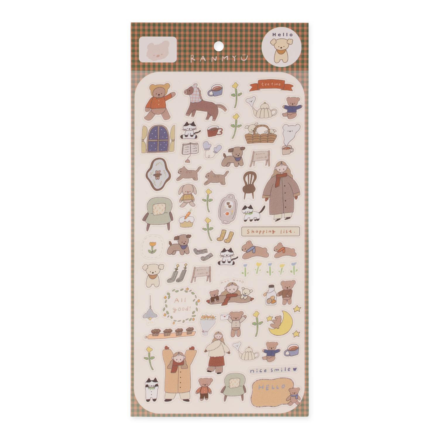 ranmyu PET stickers Girl Wearing A Coat