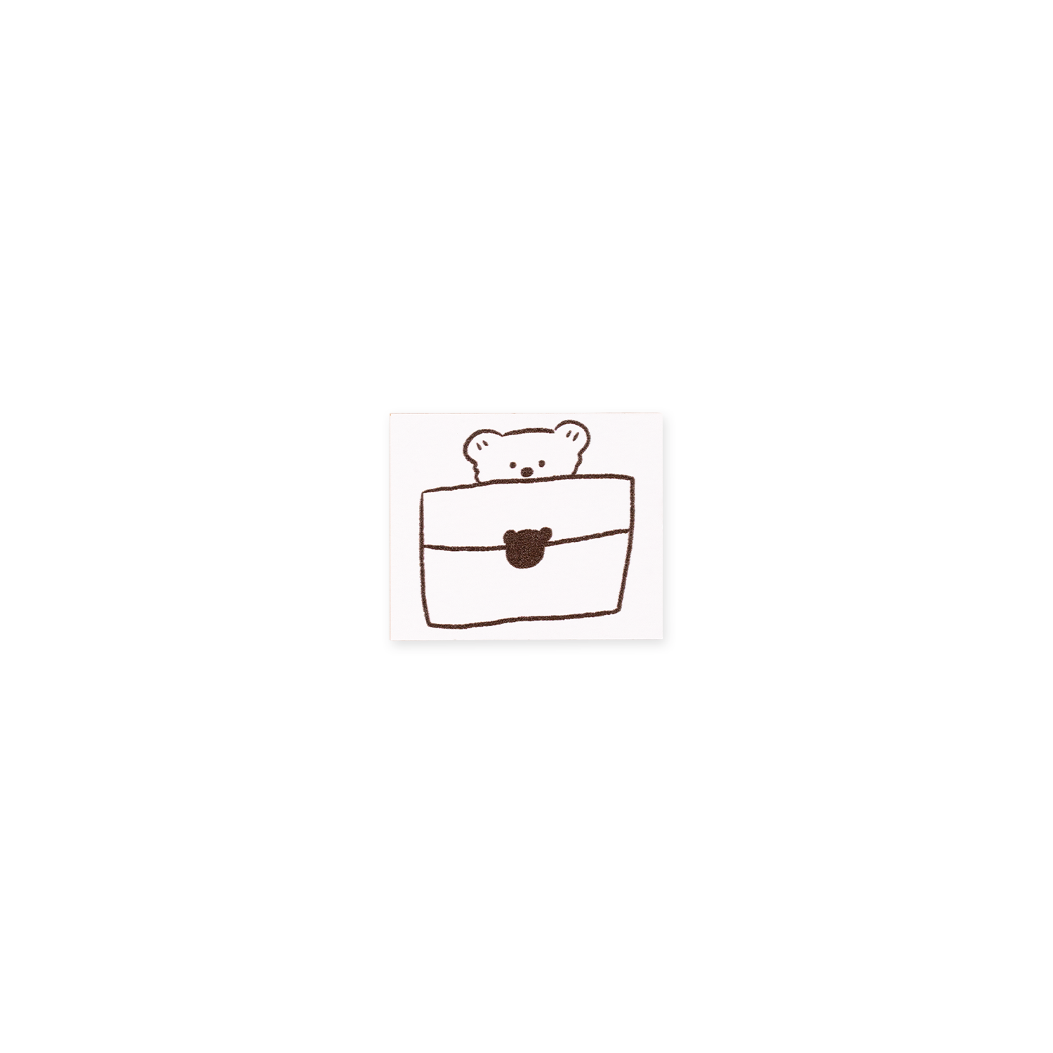 ranmyu Rubber Stamp Bear Mail