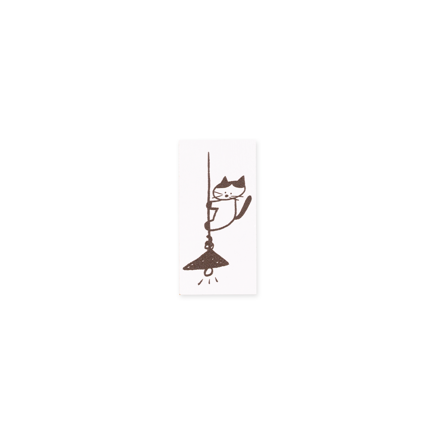 ranmyu Rubber Stamp Cat On Lamp