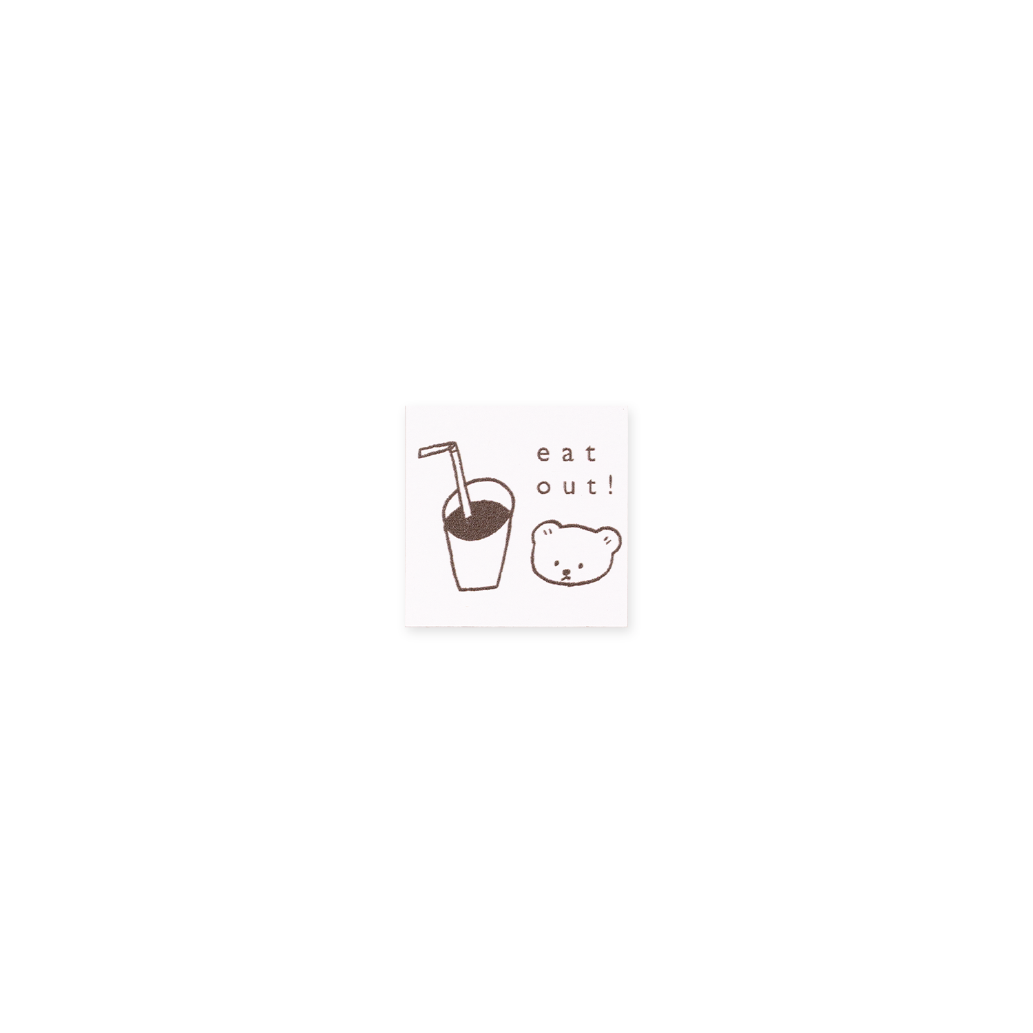 ranmyu Rubber Stamp Eat Out!