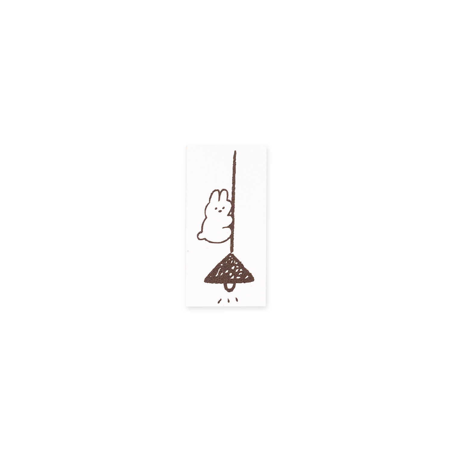ranmyu Rubber Stamp Rabbit On Lamp