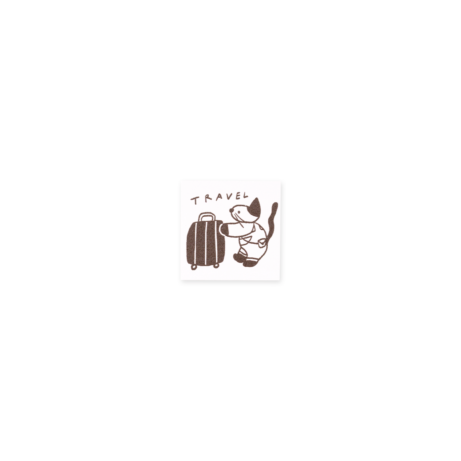 ranmyu Rubber Stamp Travel Cat