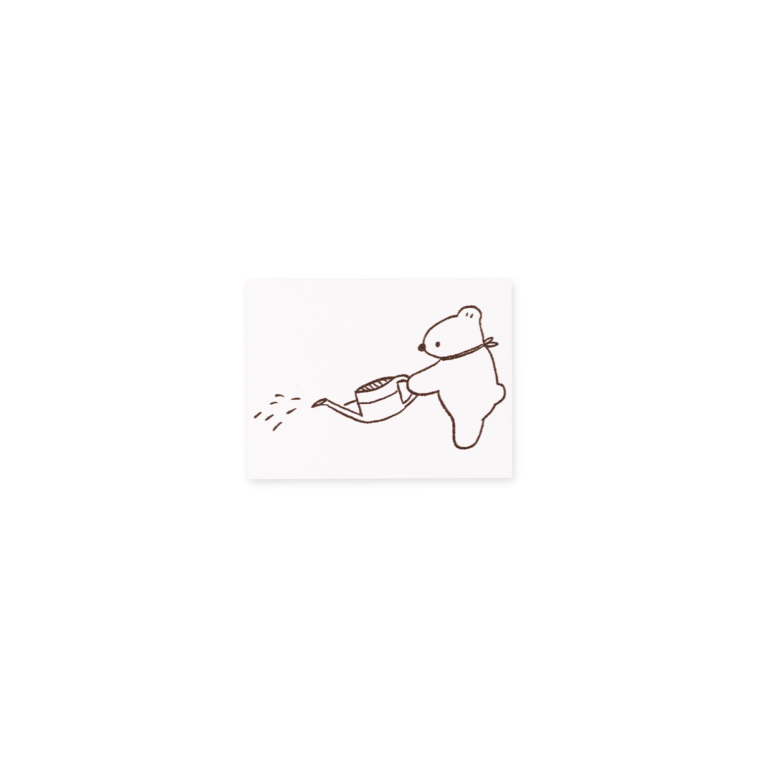 ranmyu Rubber Stamp Watering The Garden