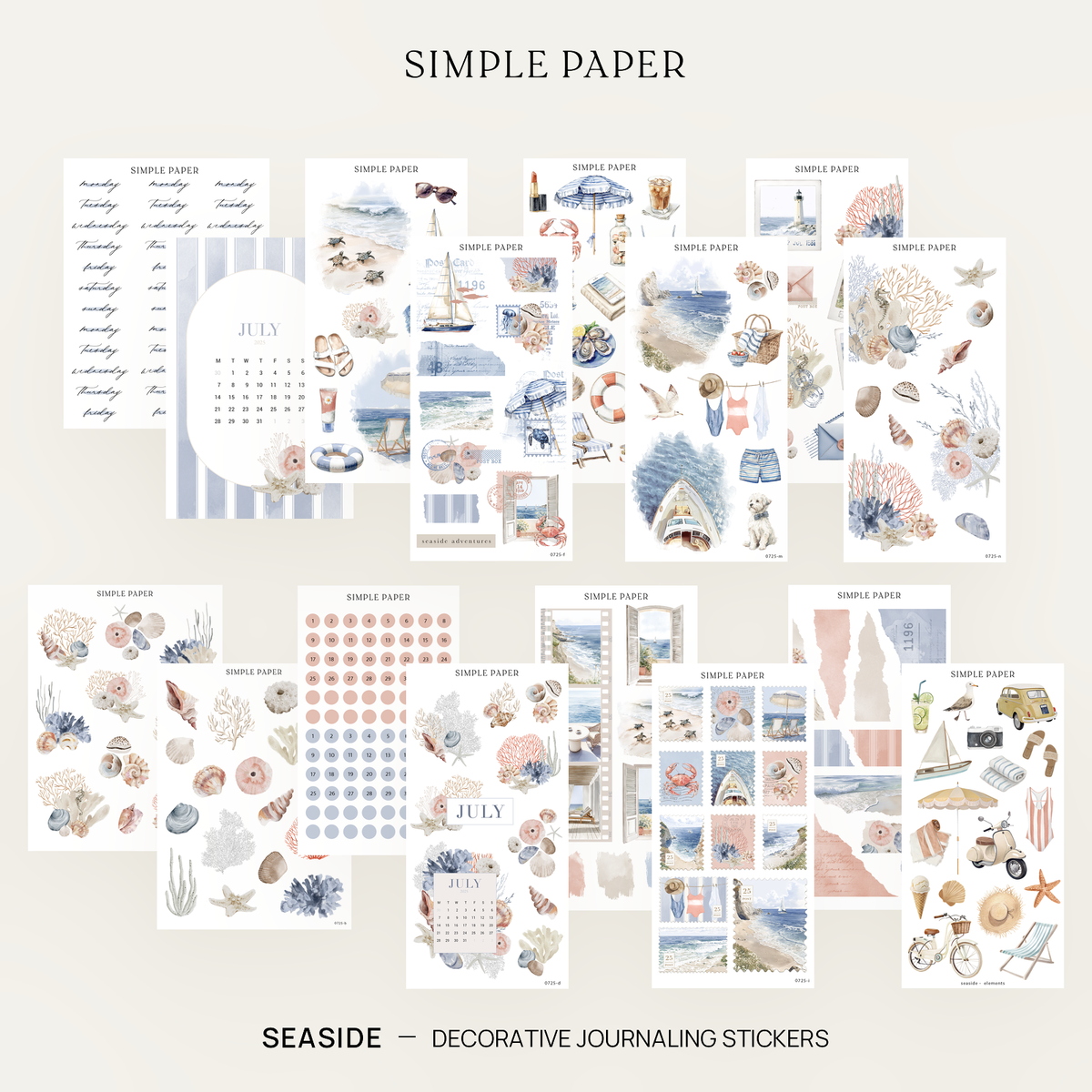 Decorative Sticker Kit Subscription | Simple Paper