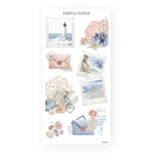 Coastal Polaroids, vintage envelopes, ocean shells, and postage ephemera—perfect for journaling, letter themes, and nostalgic summer spreads