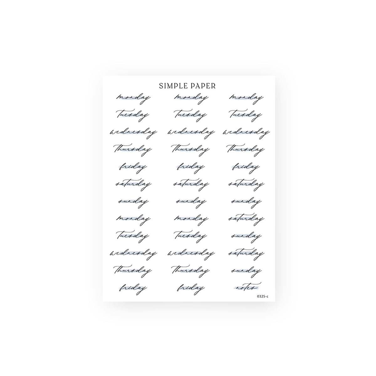 Spring Refresh - Sheet C – Simple Paper