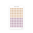 Autumn Living Sheet H sticker sheet: tan and mauve date dot stickers numbered 1 to 31 with blank circles