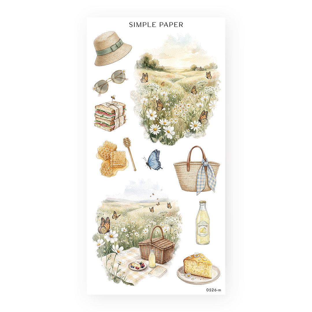 Spring Stickers Simple Simple Paper – Spring Stickers for Journaling & Kits