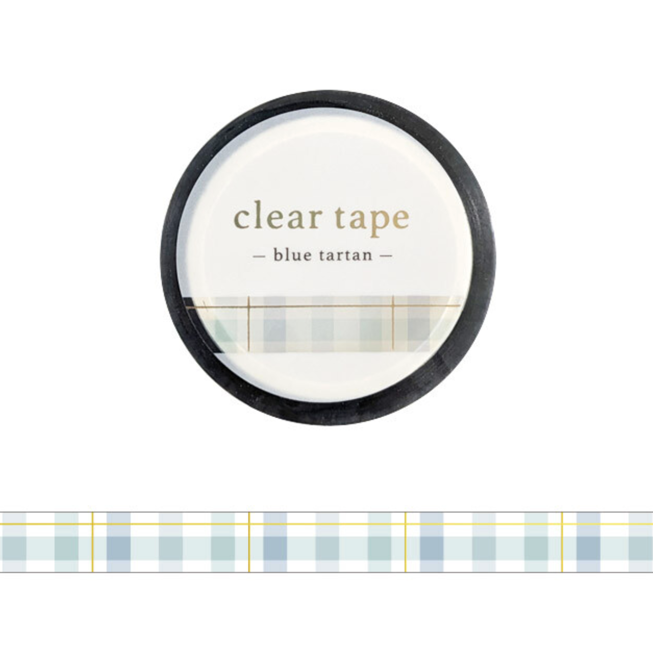 Mind Wave Clear Tape | 7mm | Blue Tartan - Simple Paper 