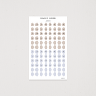 January - Sheet H - Simple Paper