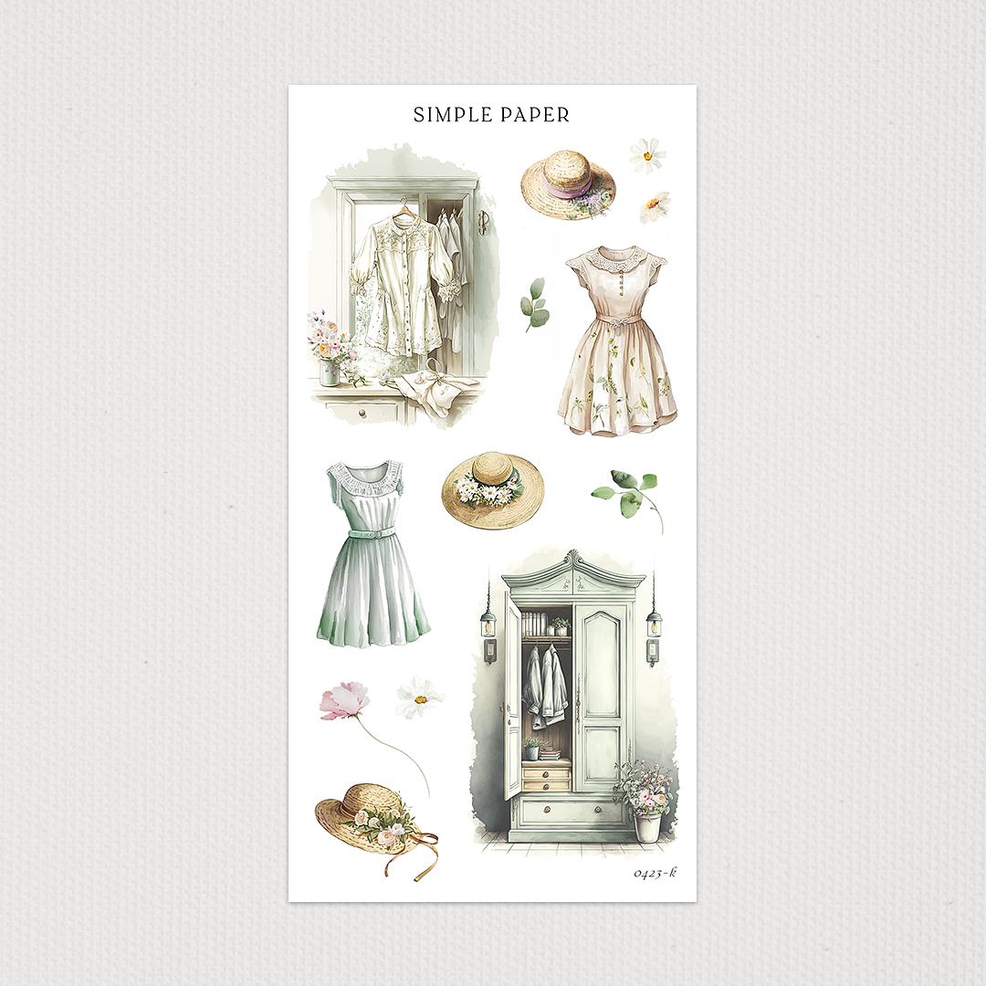 April - Sheet K - Simple Paper