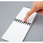 Kokuyo A7 Black Soft Ring Reporter Style Notebook - Simple Paper 