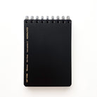 Kokuyo A7 Black Soft Ring Reporter Style Notebook - Simple Paper 