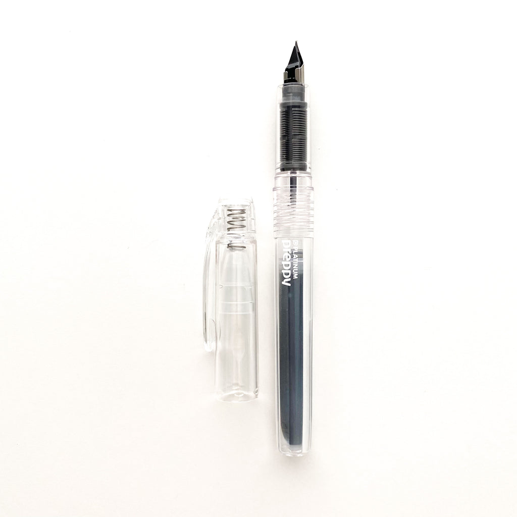 Platinum Preppy Fountain Pen | Clear | F - Simple Paper 