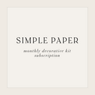 Decorative Sticker Kit Monthly Subscription | Month to Month - Simple Paper 