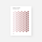 Mini Hexagon Stickers | Nude - Simple Paper
